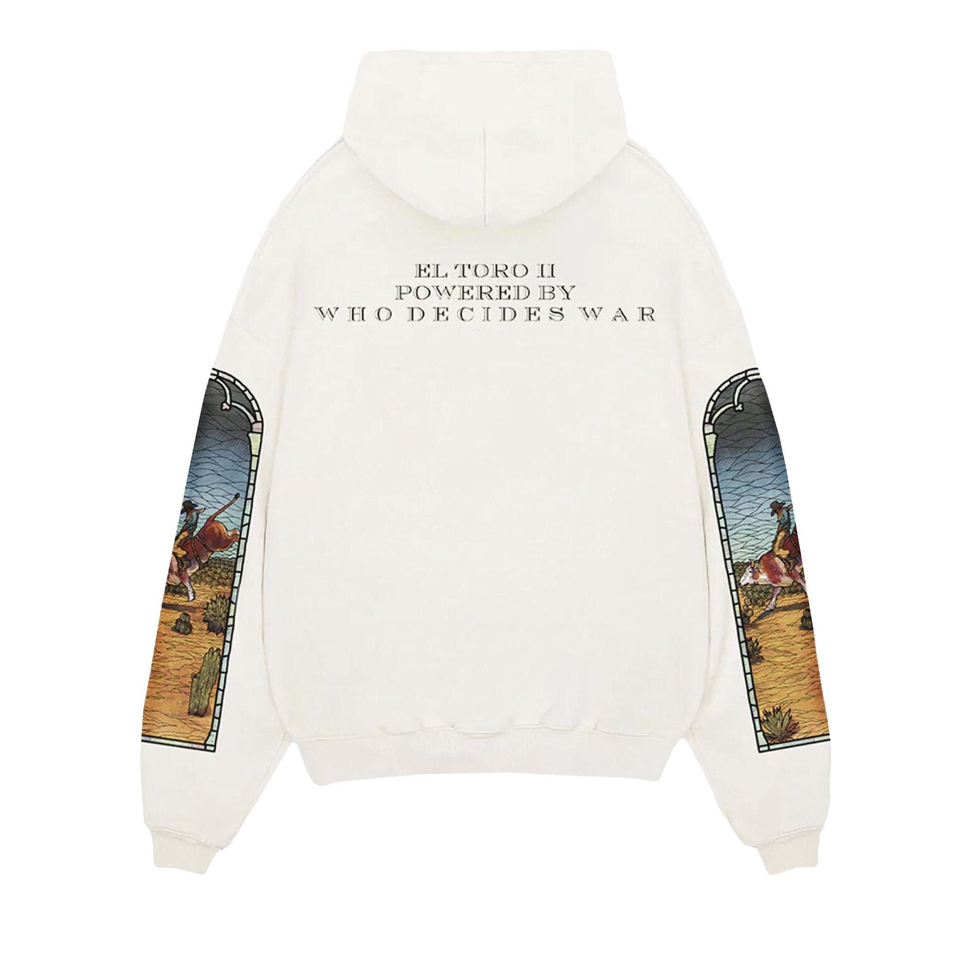 Who Decides War x EST Gee Stained Glass Hoodie 'White' - 2