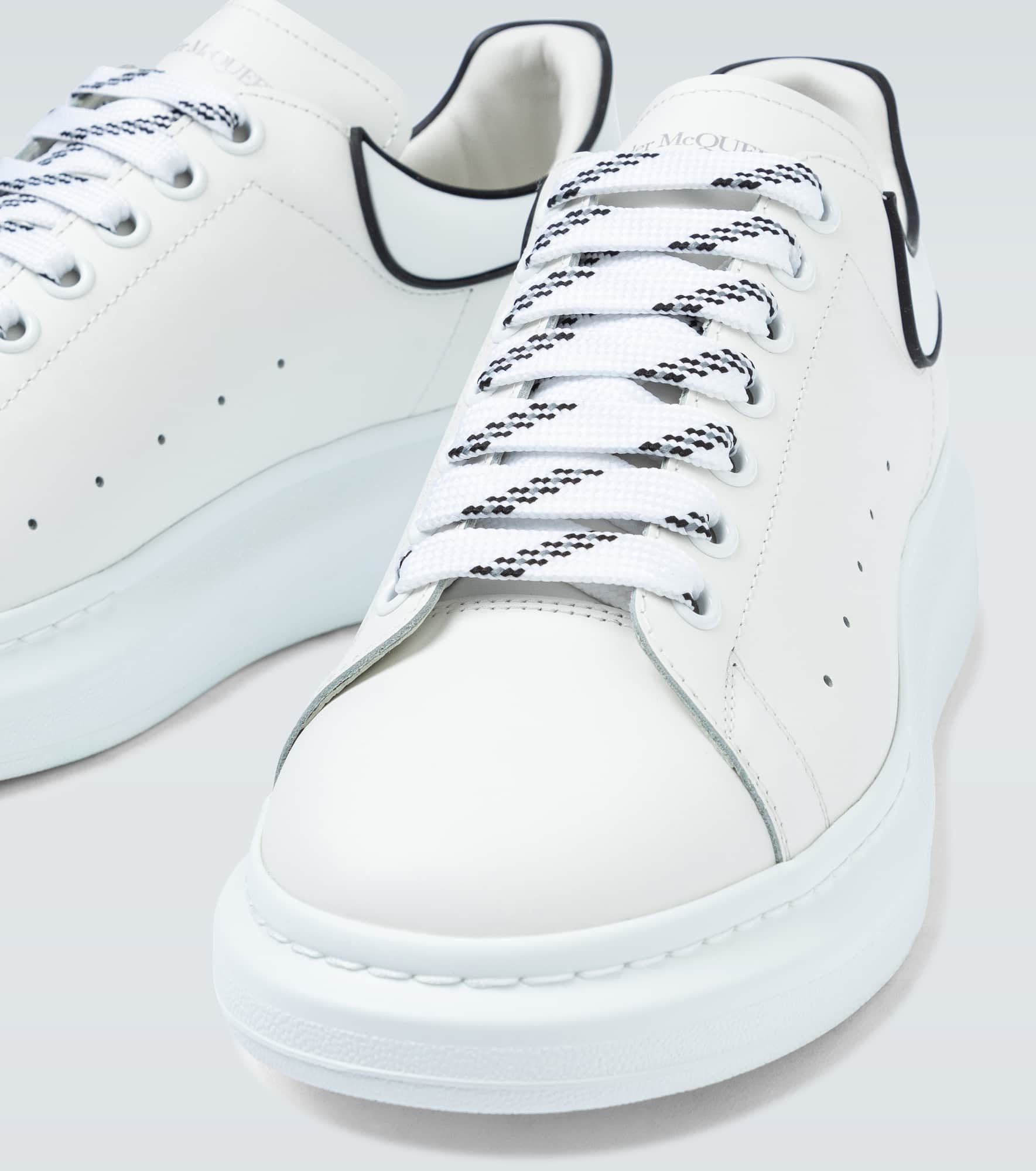 Oversized leather sneakers - 2