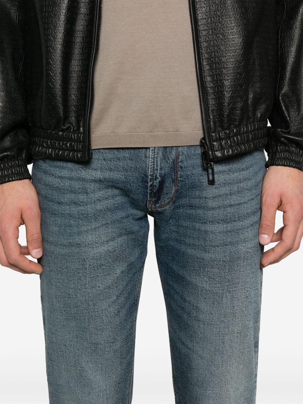 logo-plaque jeans - 5