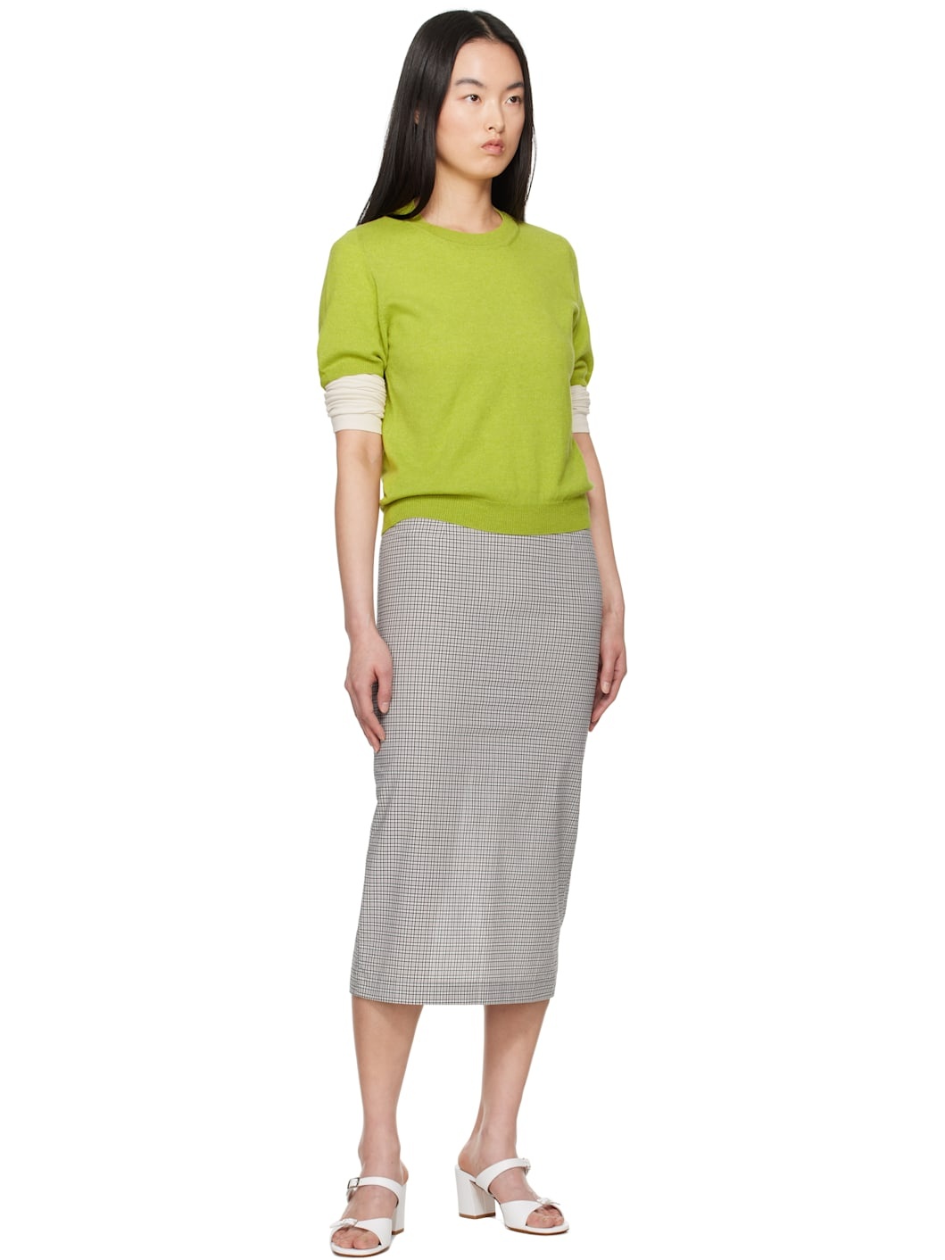 Green Emer Cashmere T-shirt - 4