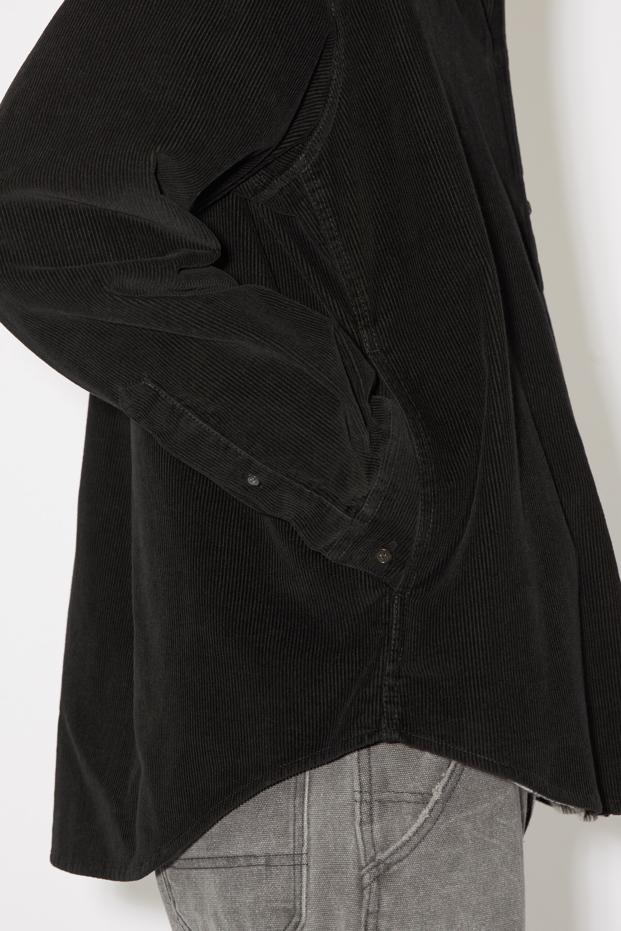 Corduroy overshirt - Black - 5