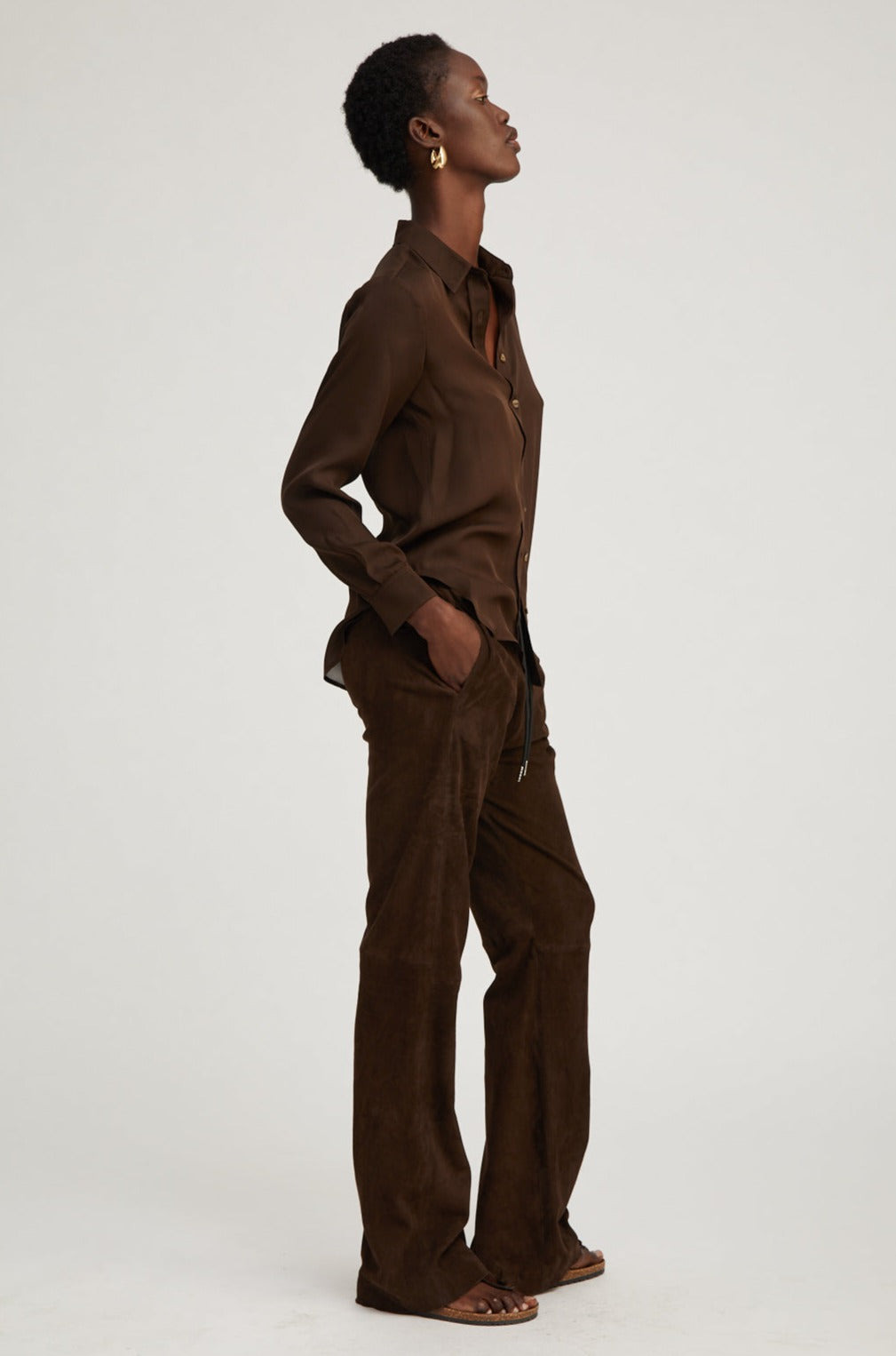 AMERICANO SILK FITTED BUTTON DOWN - 3