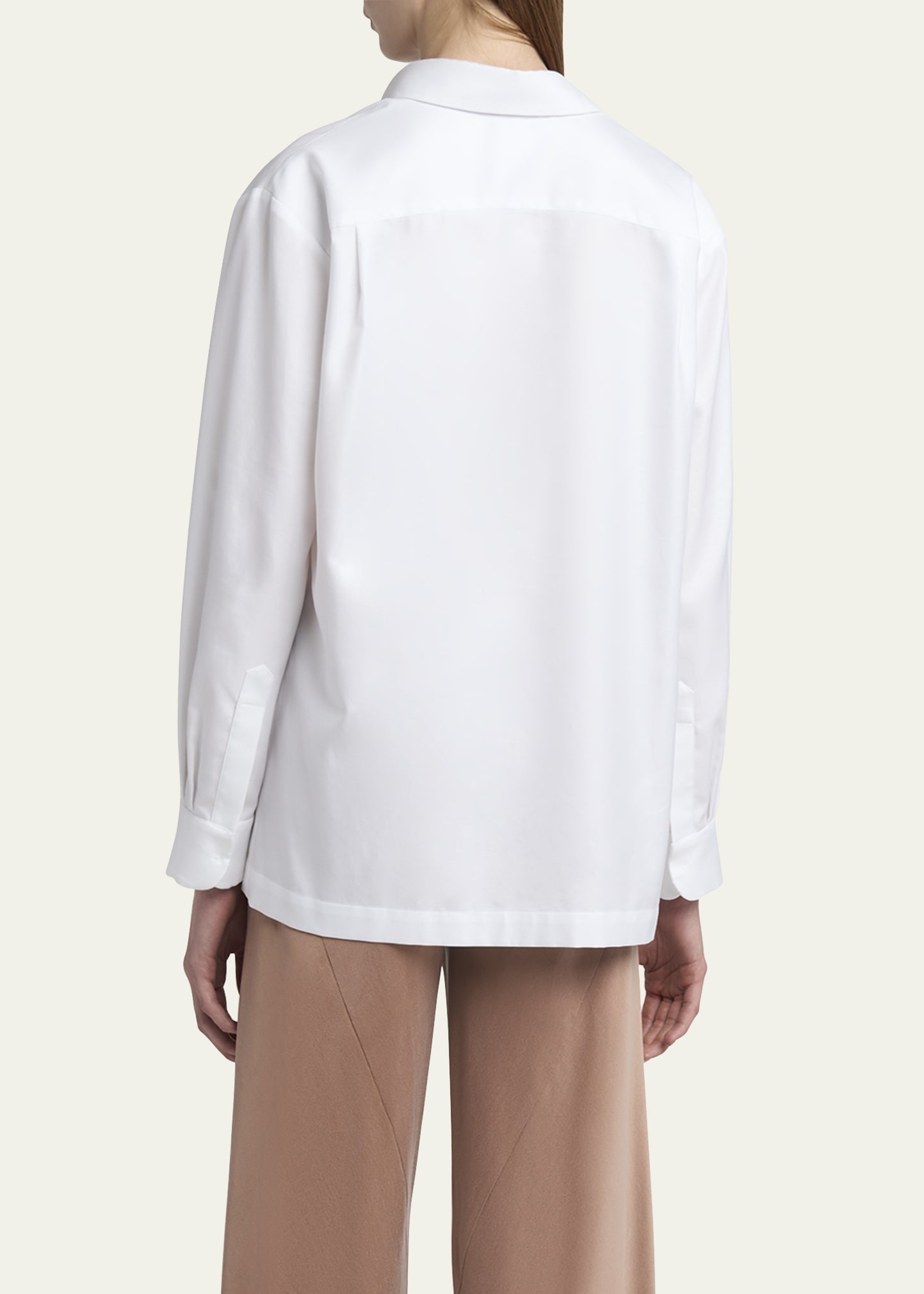 Cotton Twill Tunic Blouse - 3