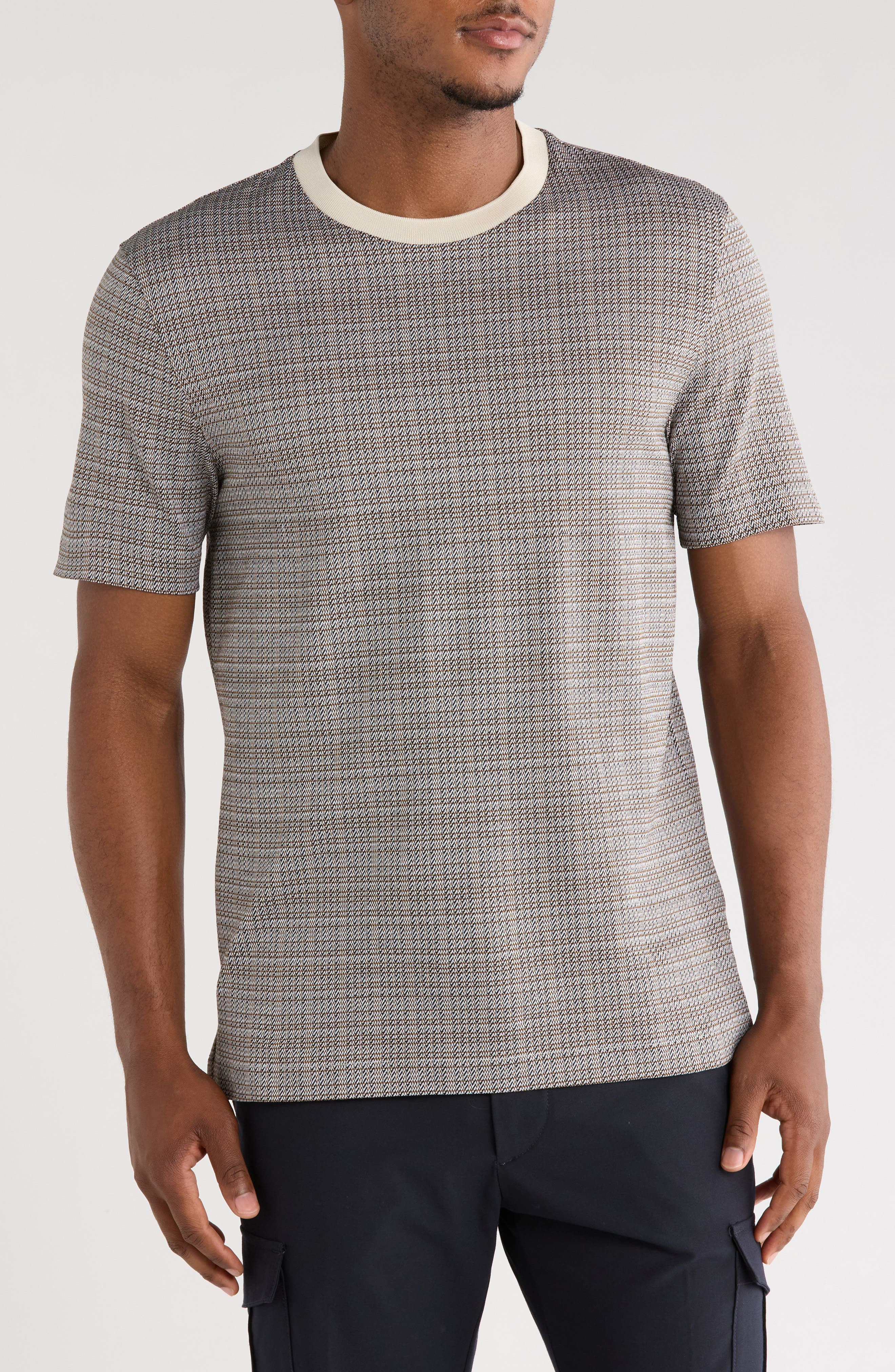 BOSS Taut Jersey Cotton T-Shirt in Open White at Nordstrom - 1