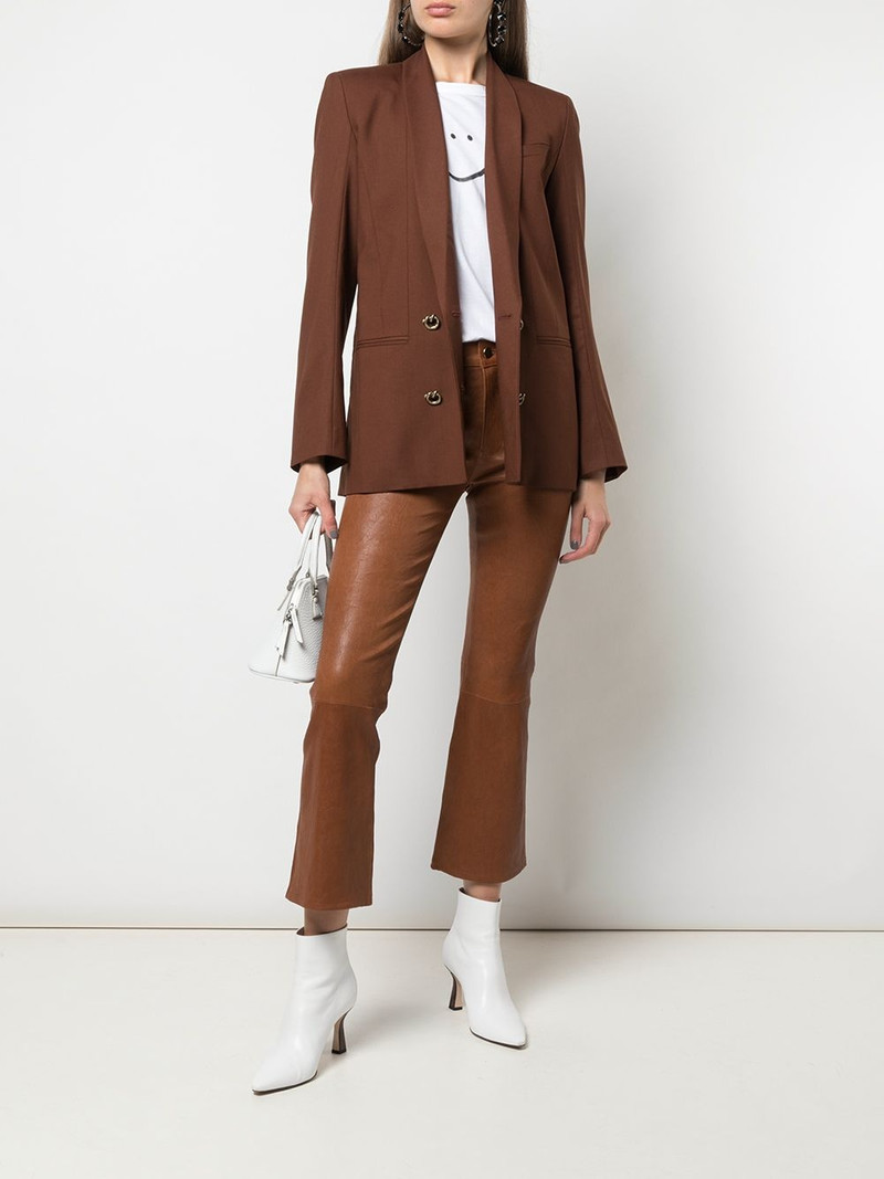 FRAME Le Crop leather trousers outlook