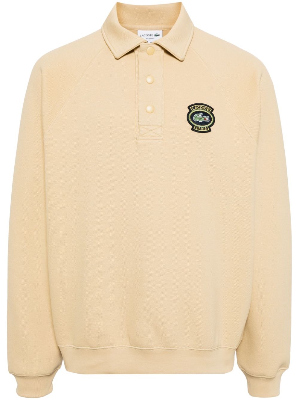 logo-embroidered polo jumper - 1