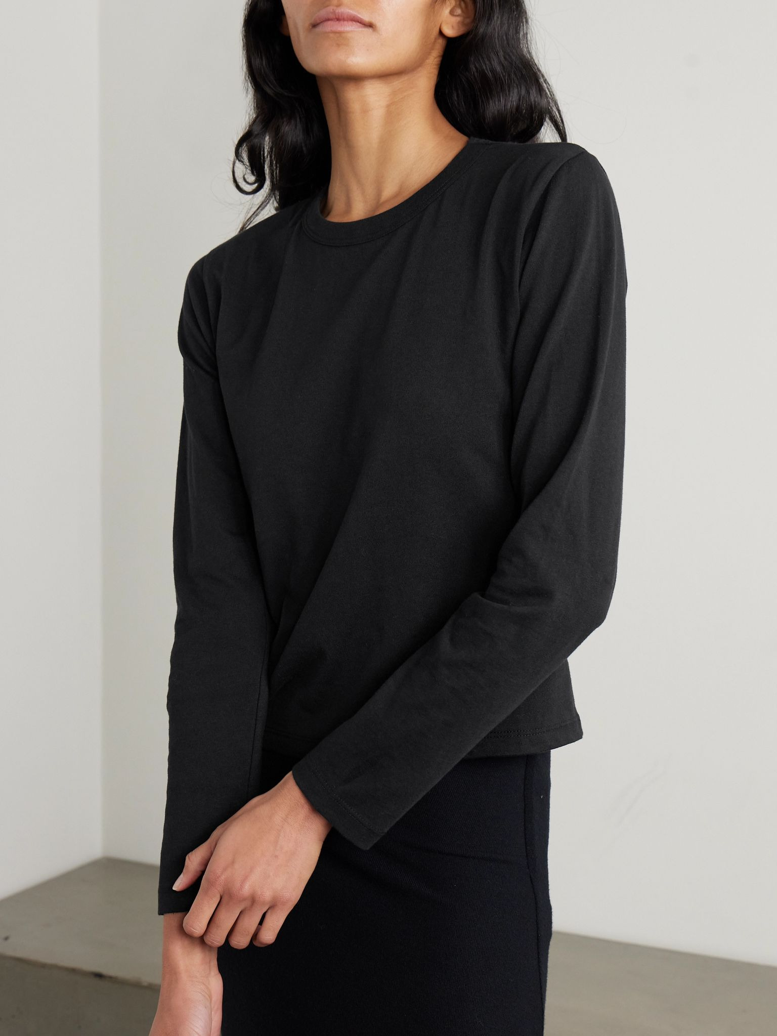Margo cotton-jersey T-shirt Black - 3