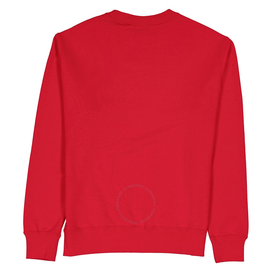 Champion Bright Red French Terry Varsity Crewneck Sweatshirt - 2