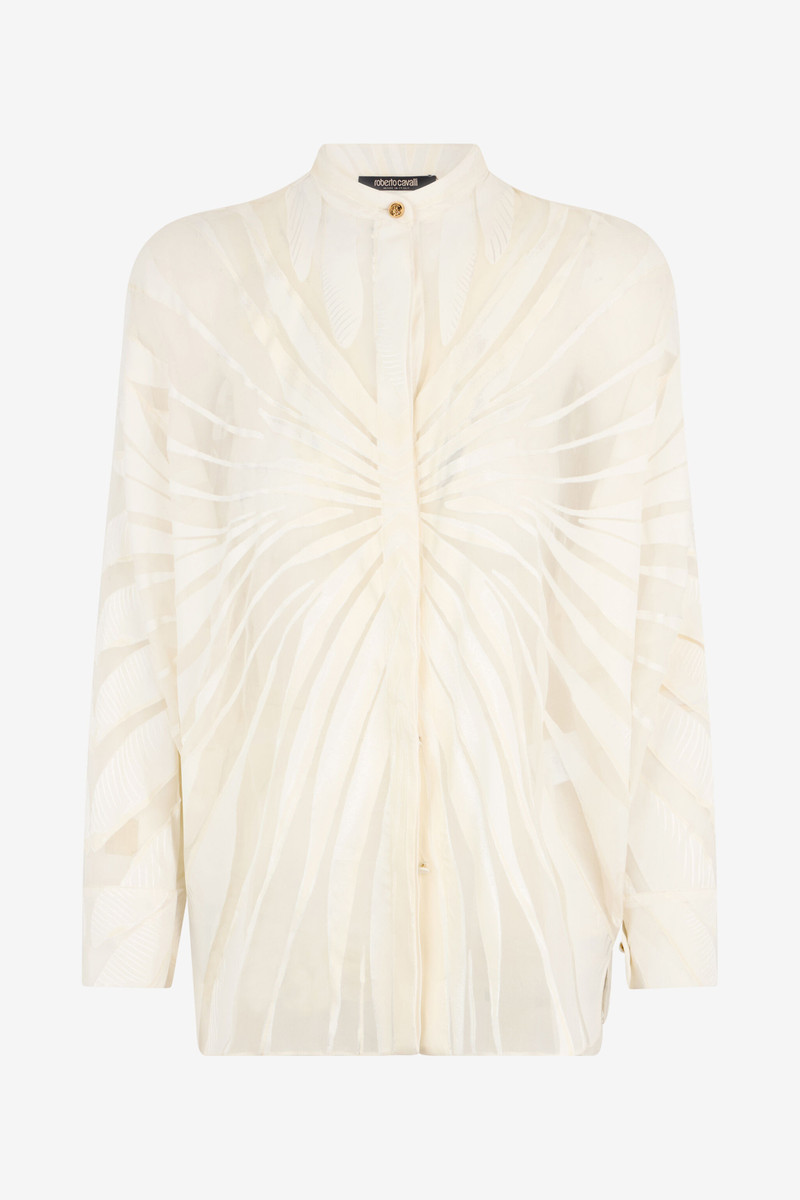 Shirt With Ray Devoré Print 1