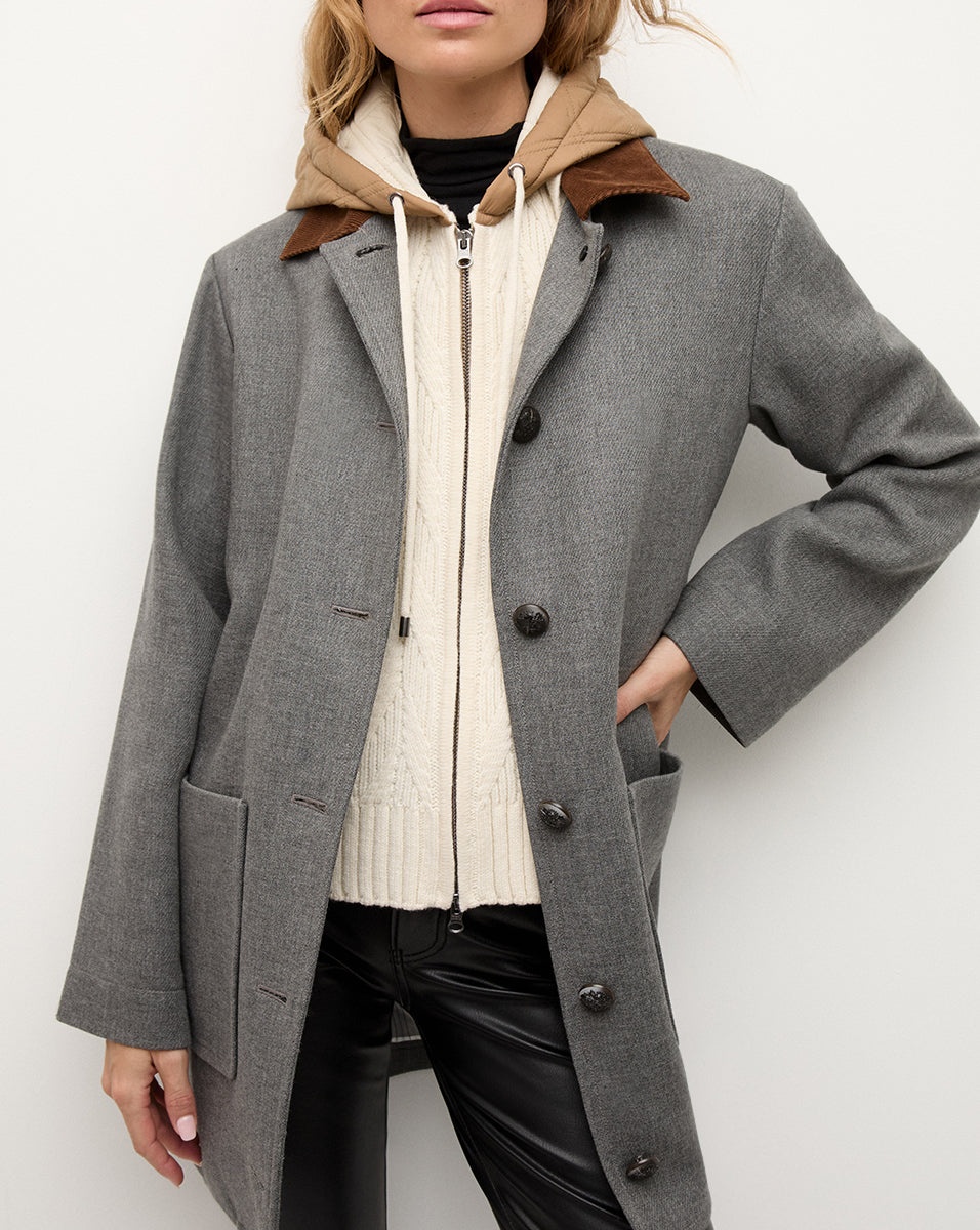 ORINE QUILTED HOODIE DICKEY - 3