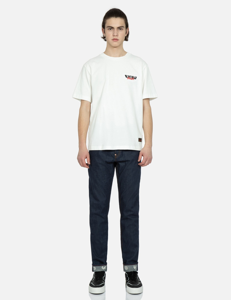 EAGLE AND KAMON-PATTERN POCKET CARROT-FIT JEANS #2017 6