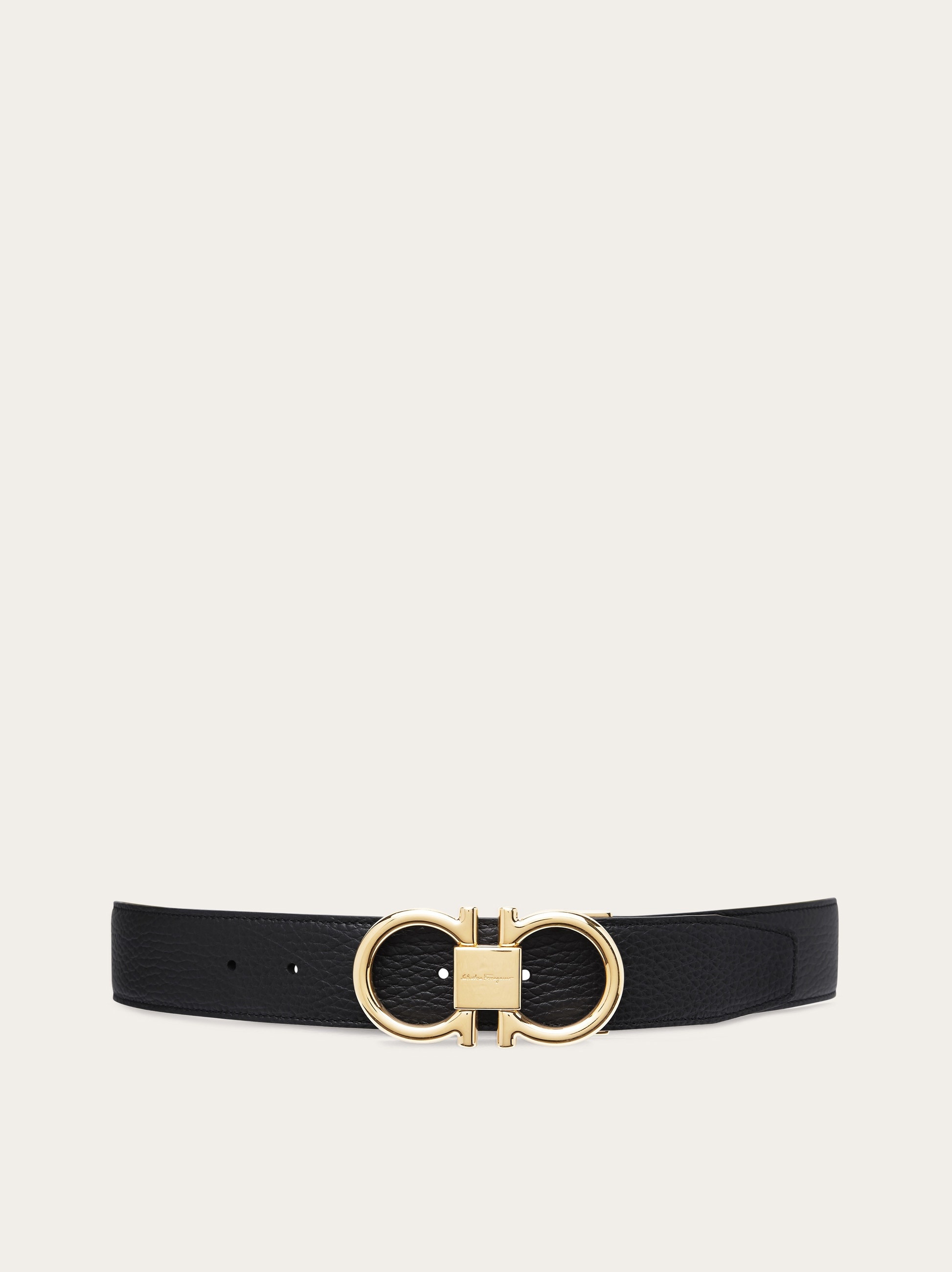 Reversible and adjustable Gancini belt - 1