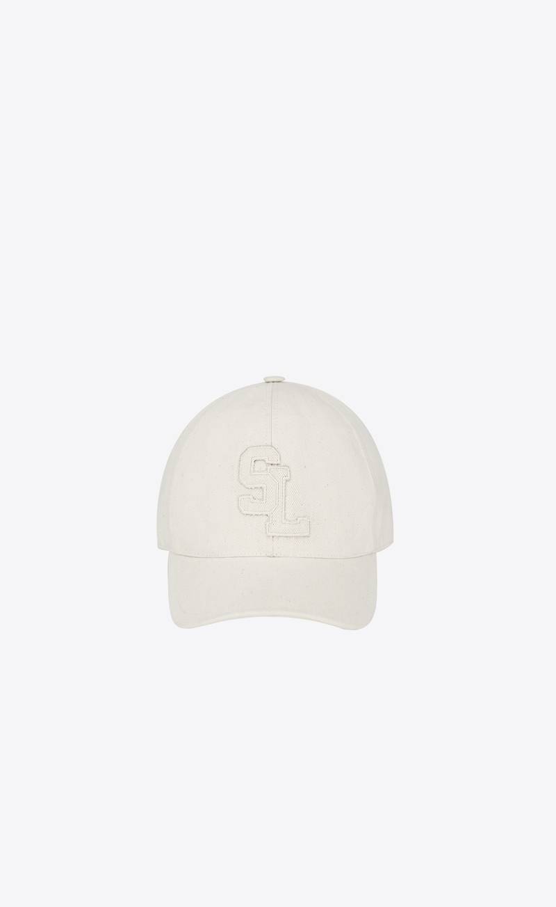 sl baseball cap in cotton canvas 1
