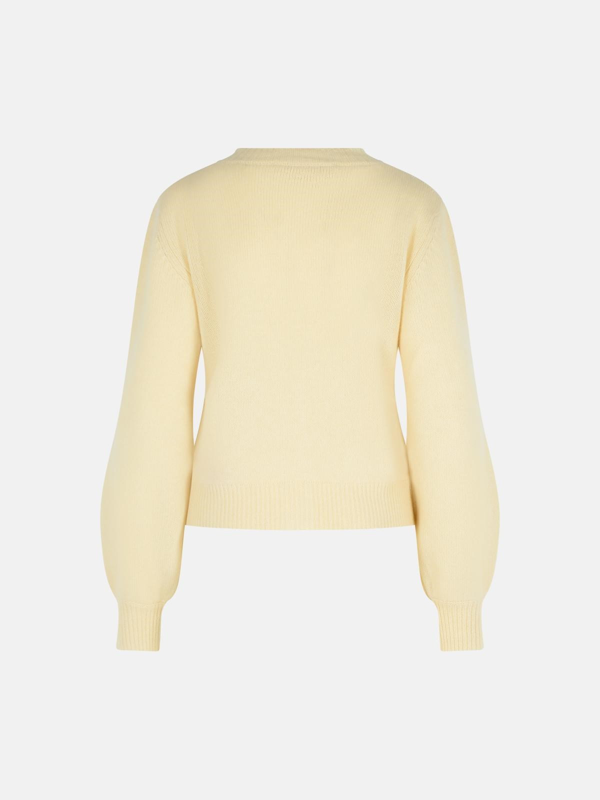 IVORY CASHMERE CARDIGAN - 3