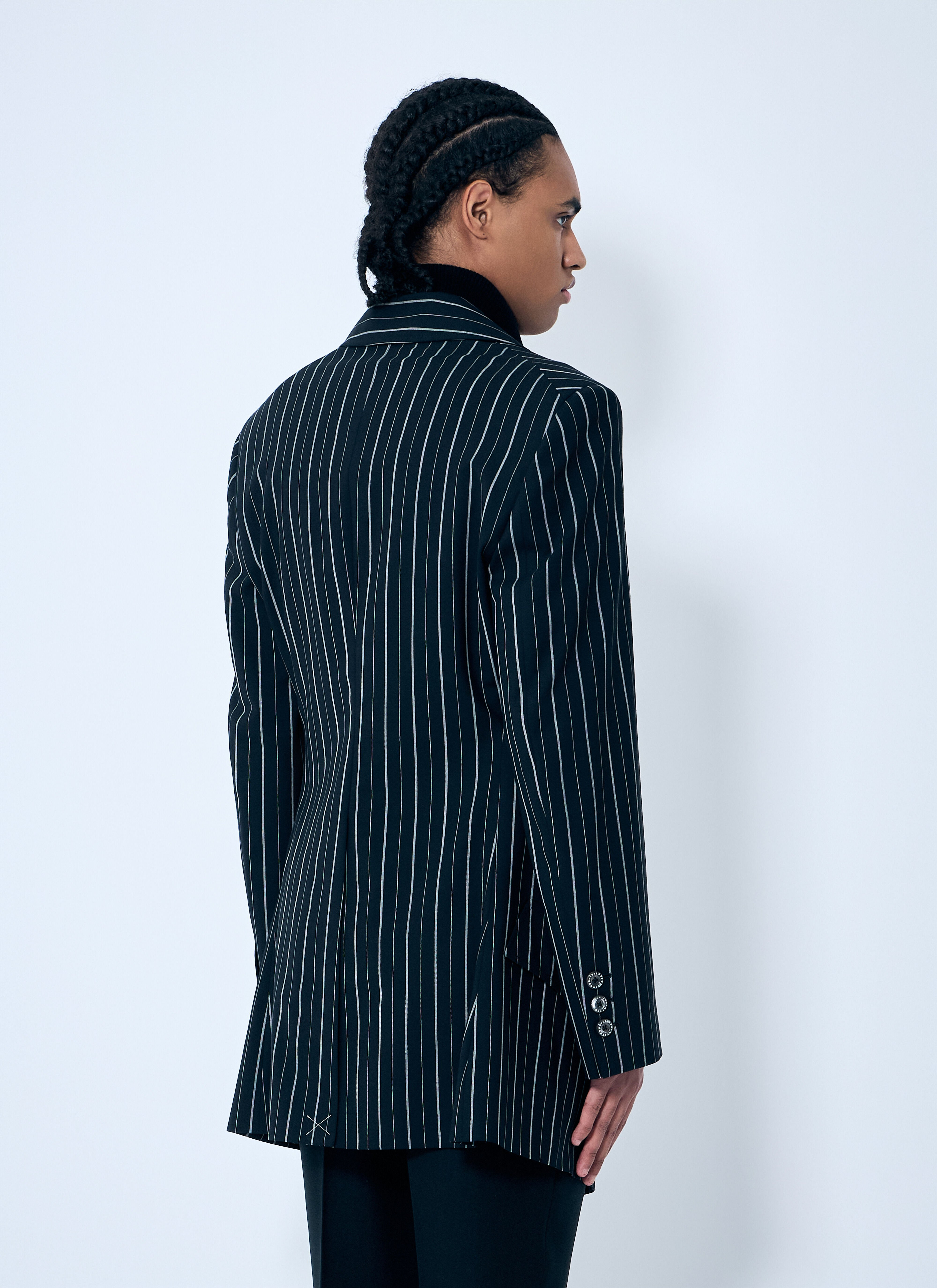DL Pinstripe Blazer - 4