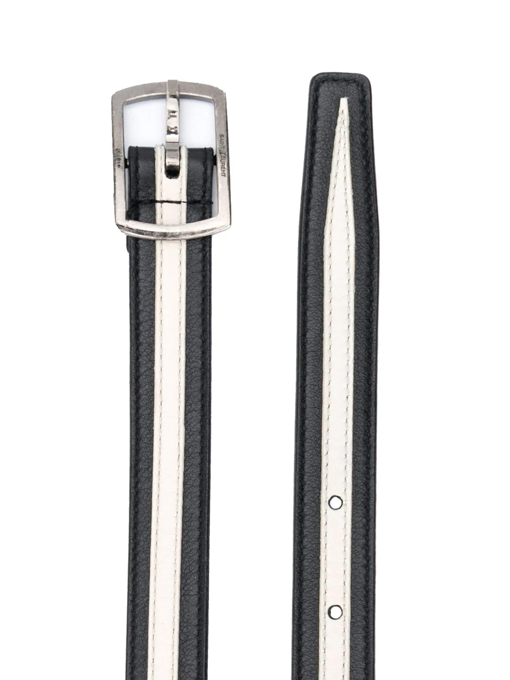 striped buckle belt - 2