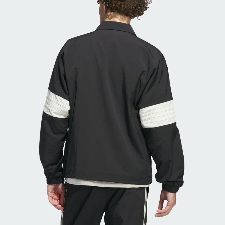 adidas Originals 3 Coach Jacket (Gender Neutral) Asia Sizing 'Black White' IM9646 - 3