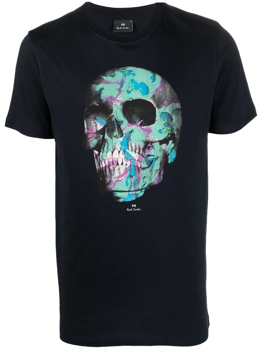 Skull-print organic-cotton T-shirt - 1