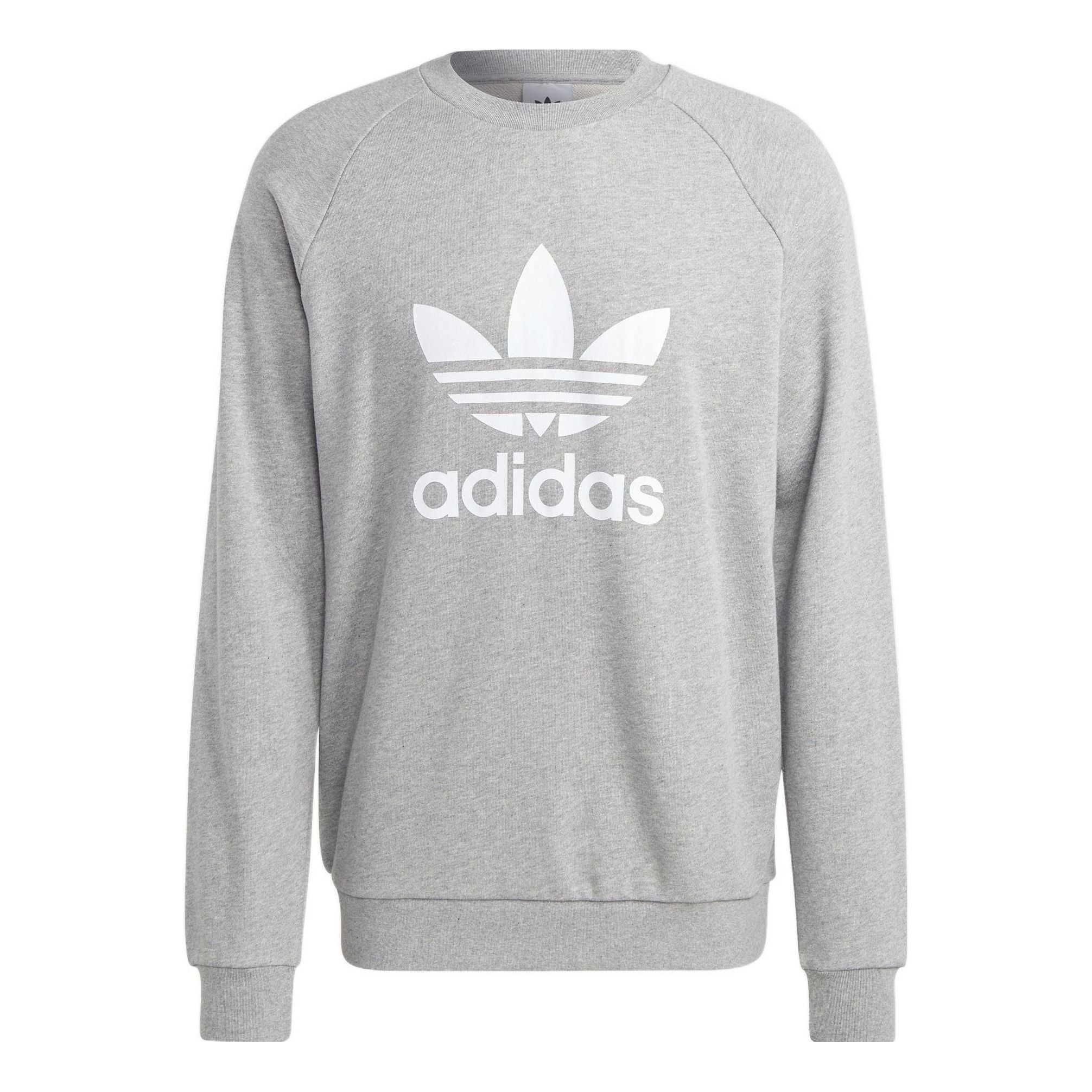 adidas originals Adicolor Classics Trefoil Crewneck Sweatshirt 'Grey' IA4857 - 1