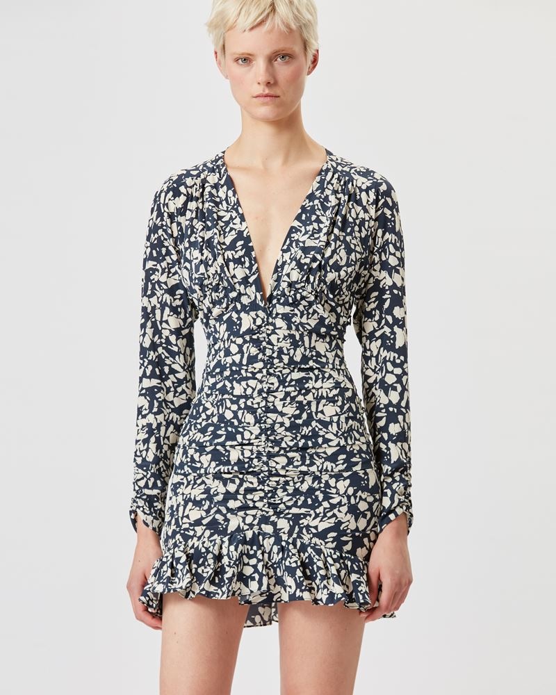 LARA SHORT SILK DRESS - 4