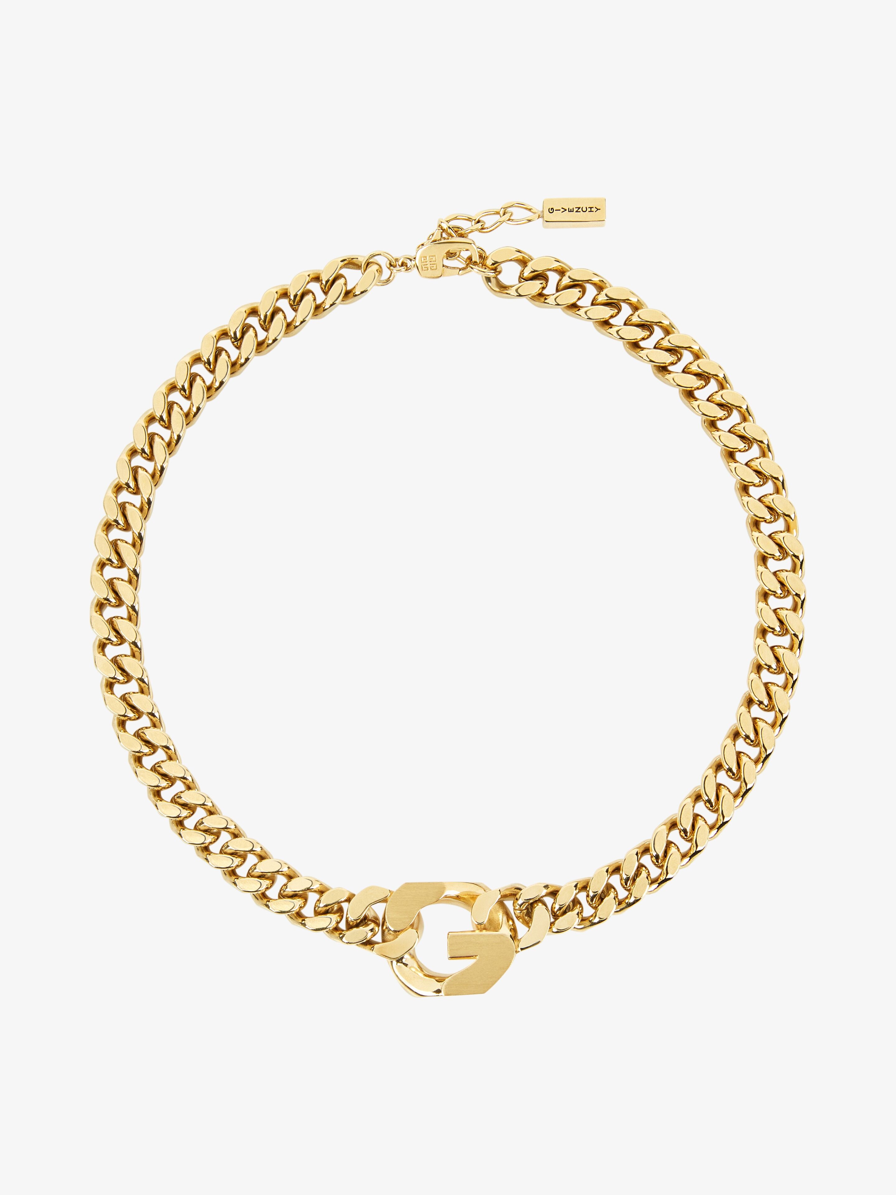 G CHAIN NECKLACE IN METAL - 1