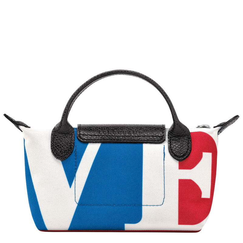 Longchamp x Robert Indiana Pouch White - Canvas 4