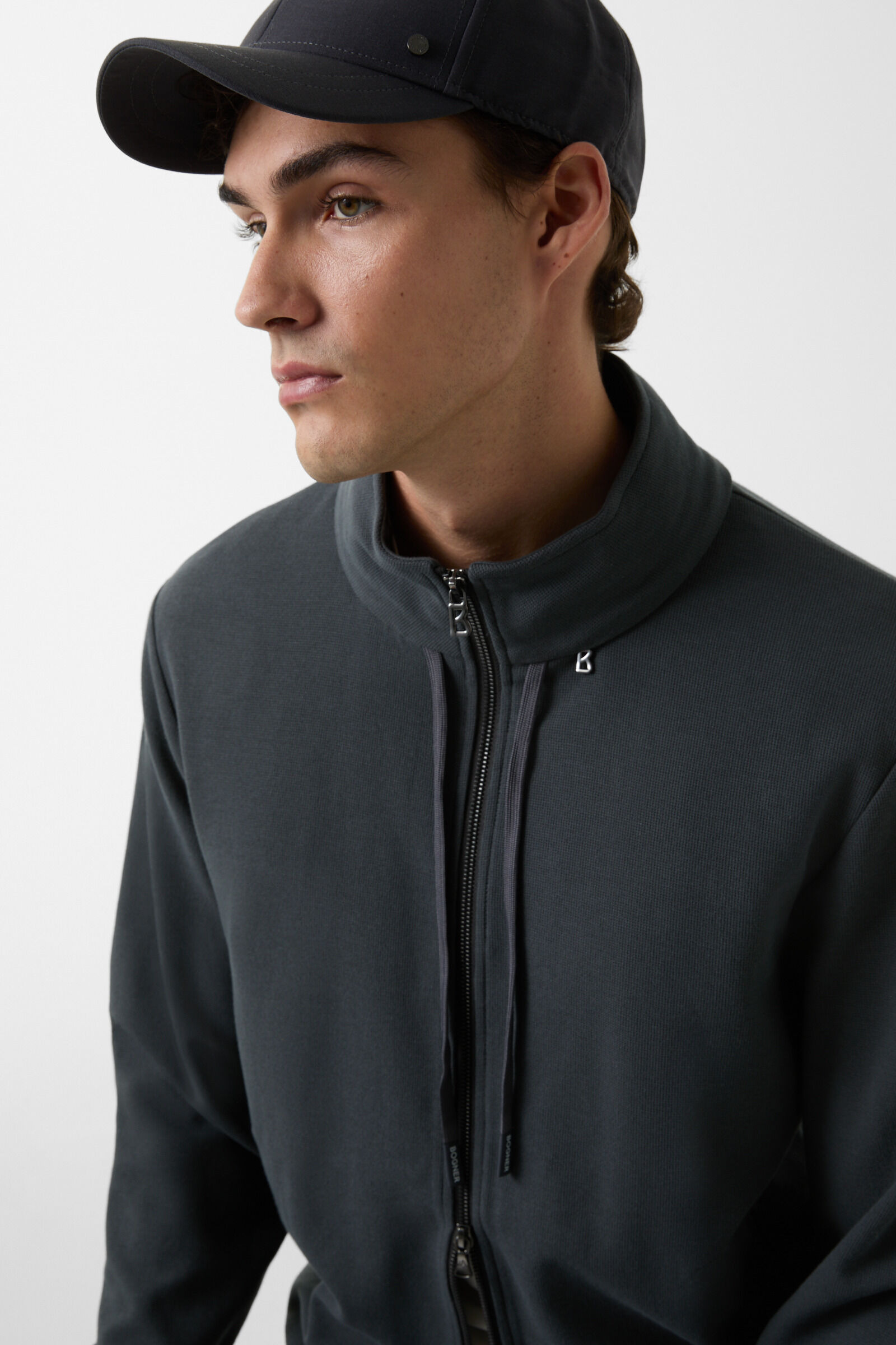 Edward jersey jacket in Anthracite - 4