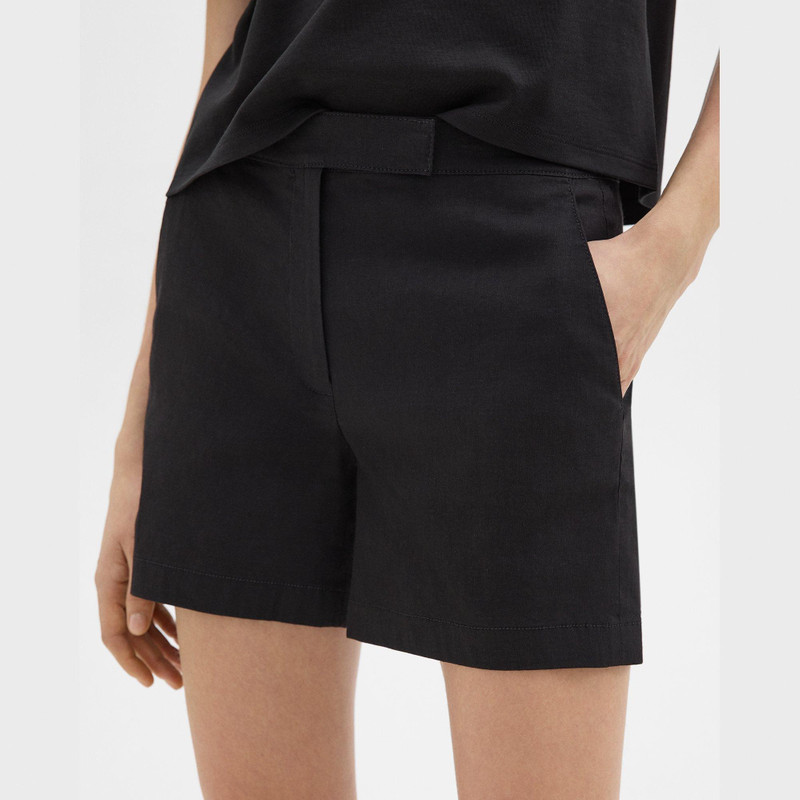 Waist Tab 짧은 에 좋은 Linen 5