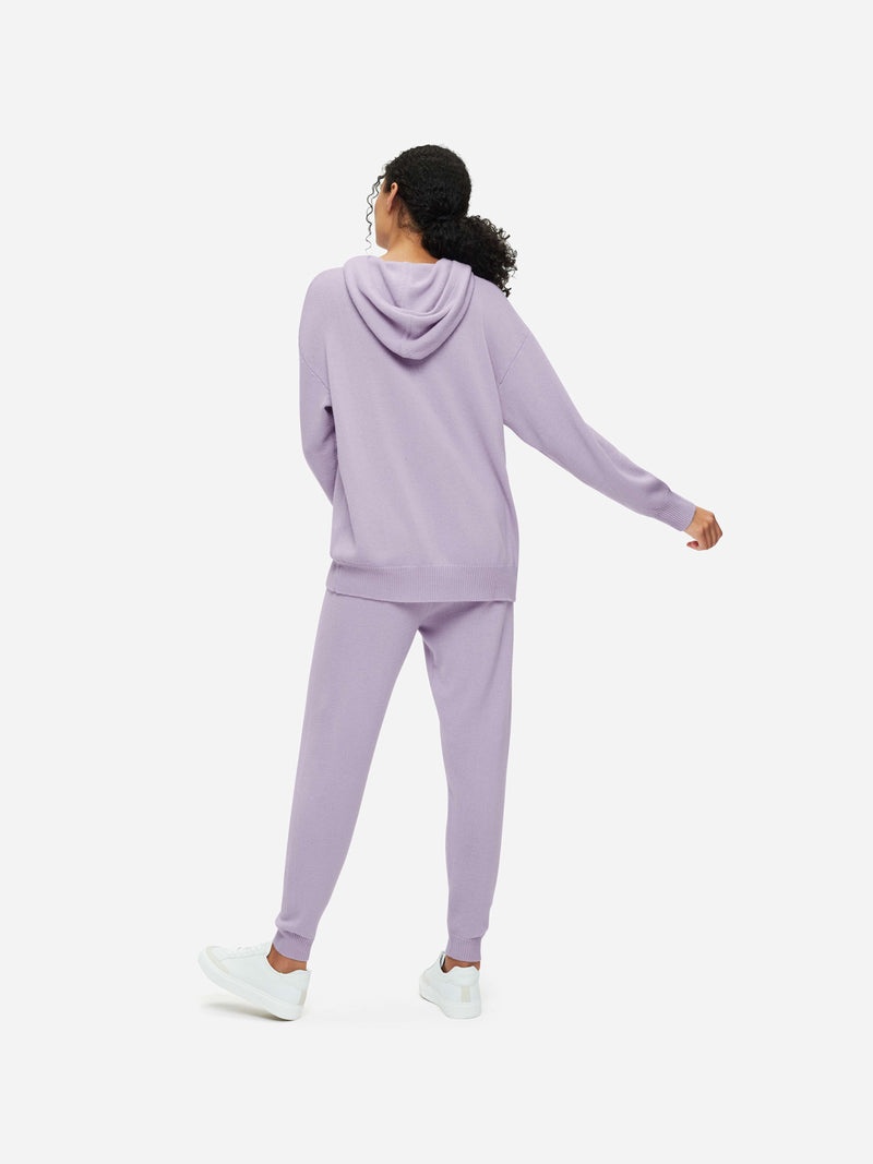 Women's Relaxed Pullover Hoodie Daphne Cashmere Lilac - 4