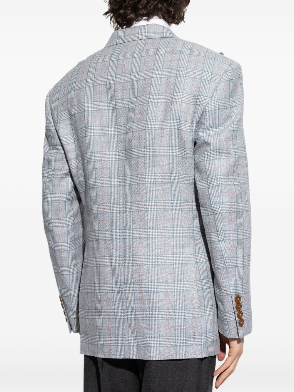 Niesen double-breasted checked blazer - 4