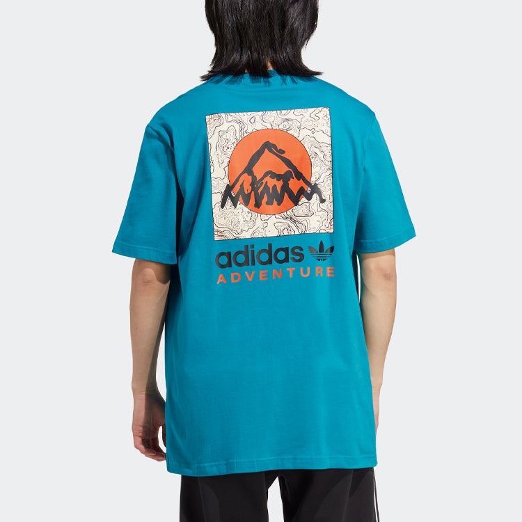 adidas Adventure Mountain Back Tee 'Active Teal' IC2362 - 3