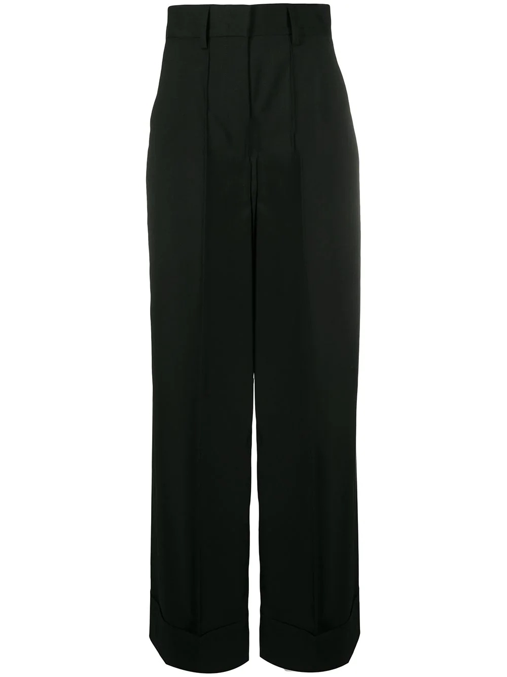 high-waisted wide leg trousers - 1