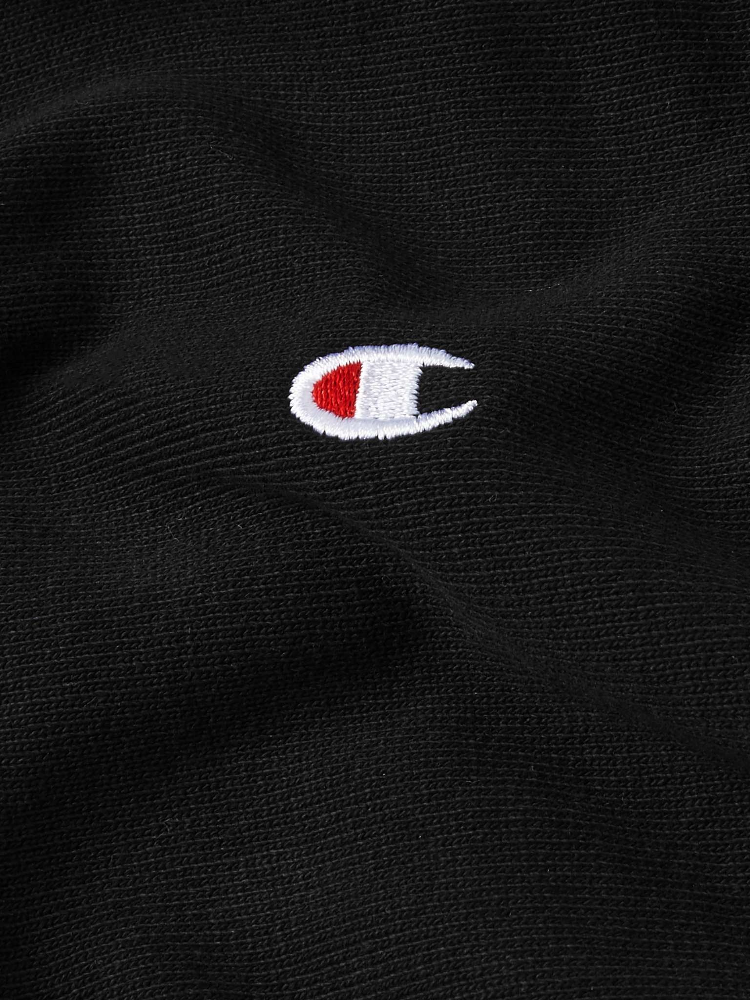 Logo-Embroidered Fleece-Back Cotton-Blend Jersey Sweatshirt - 4