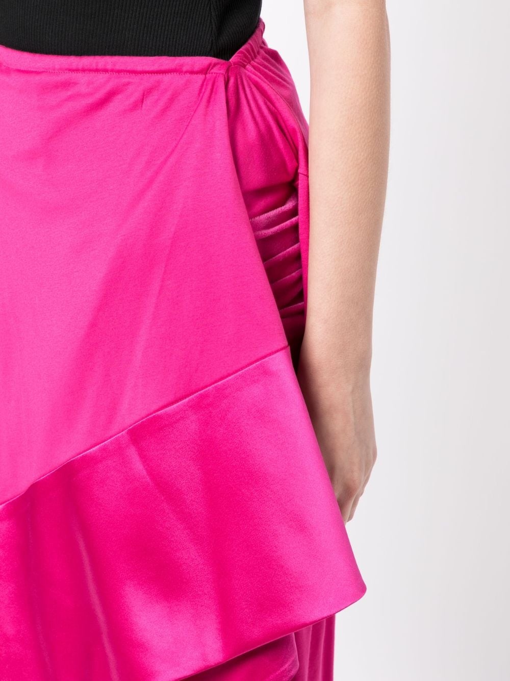 asymmetric midi skirt - 5