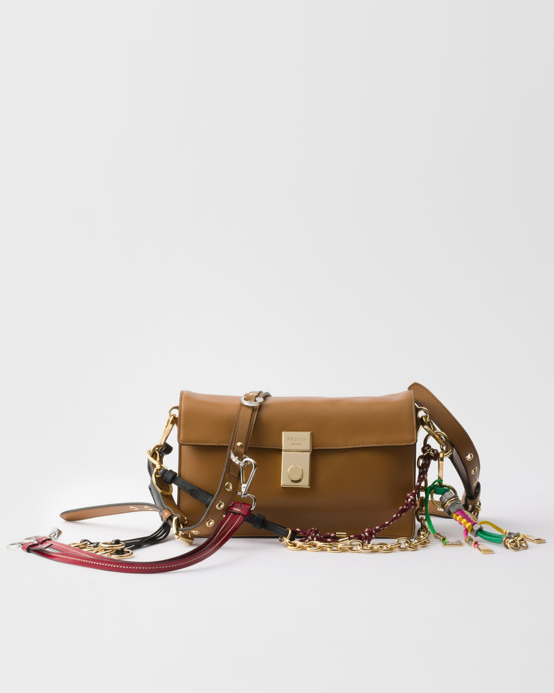 Prada Soft Sound small leather shoulder bag with charms - 1