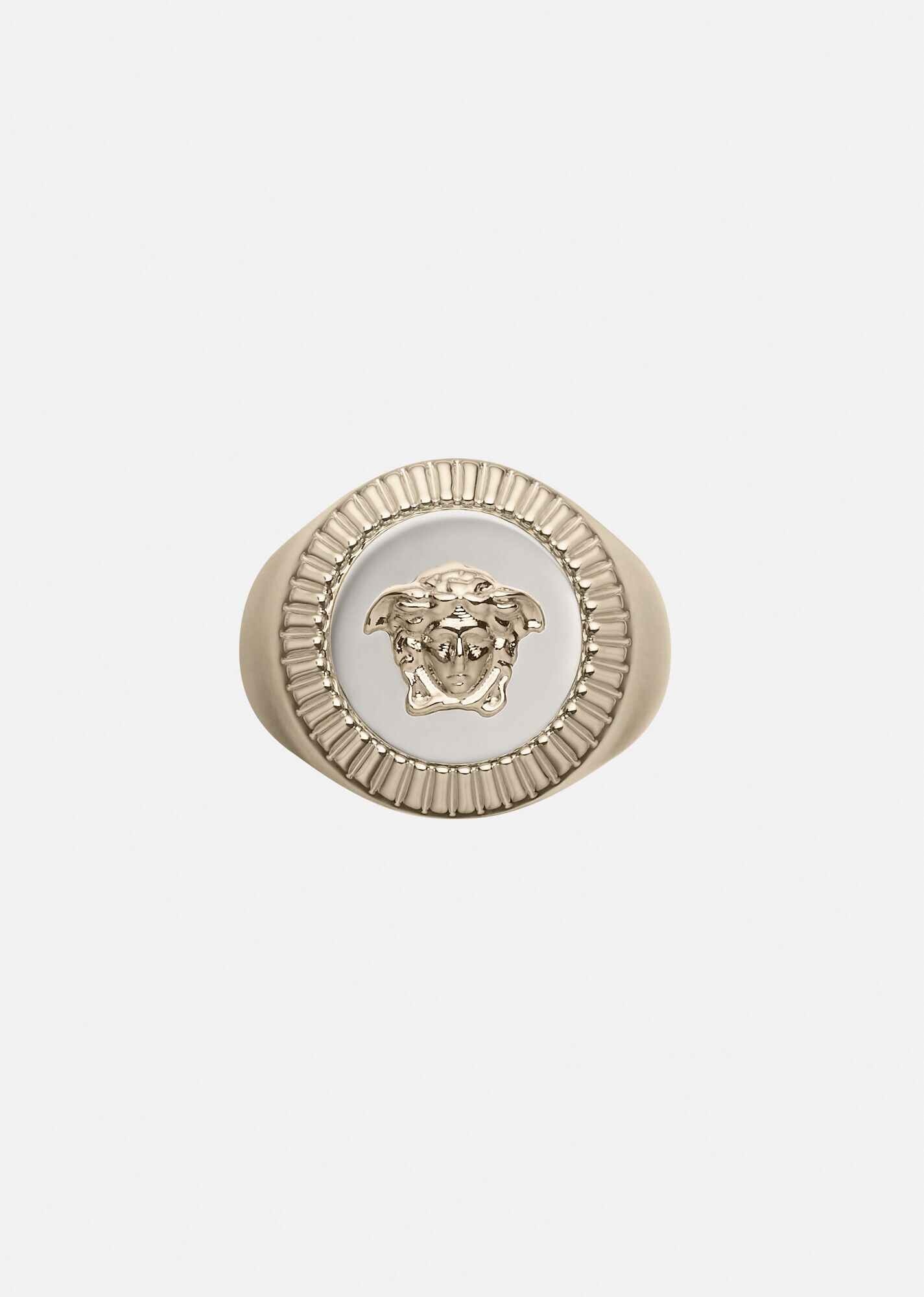 Medusa Guilloche signet ring - 1