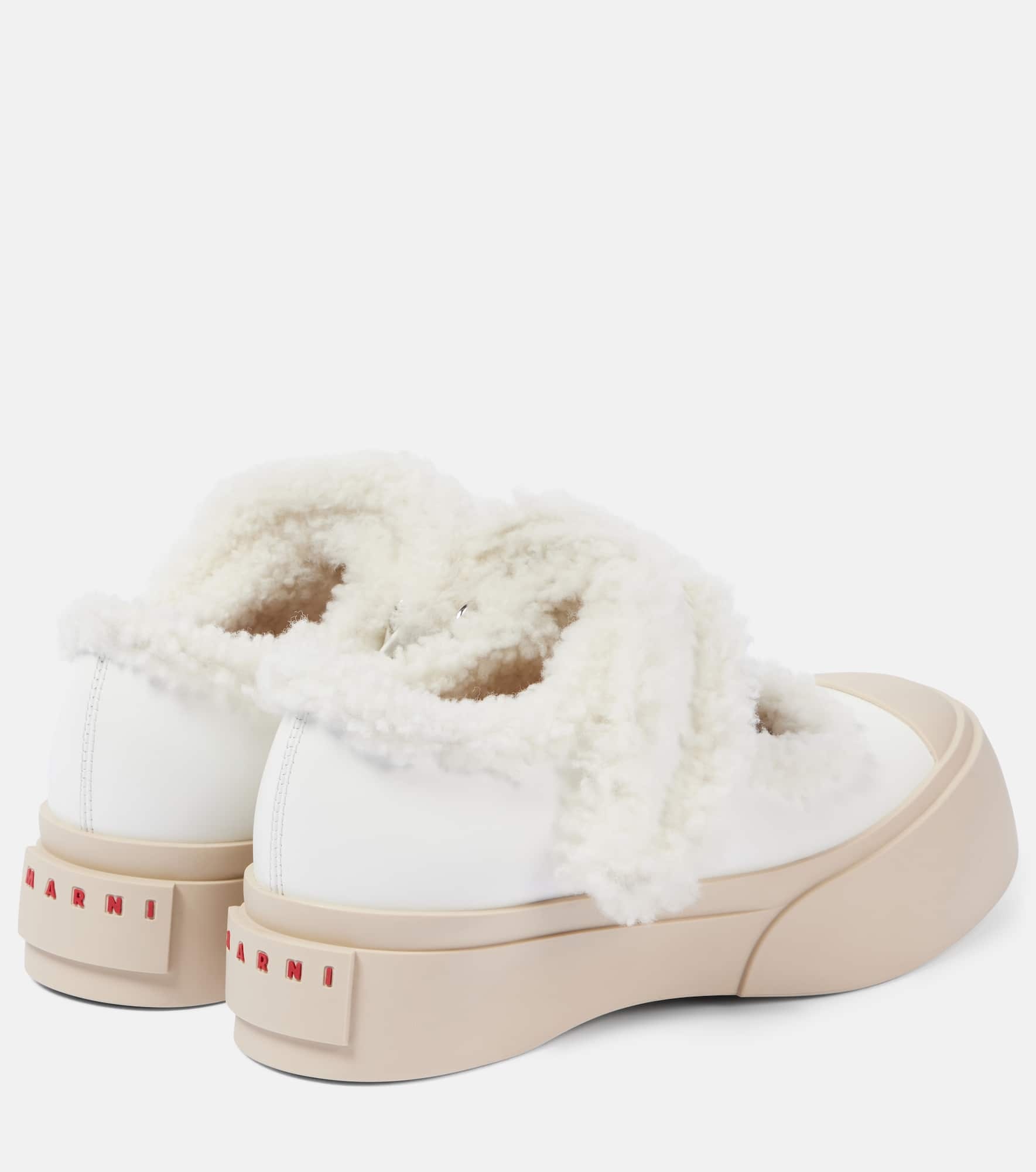 Pablo shearling-lined leather sneakers - 2