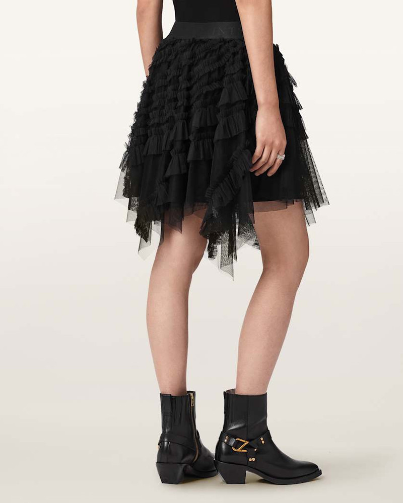 JAYDE RUFFLED TULLE MINI SKIRT 6
