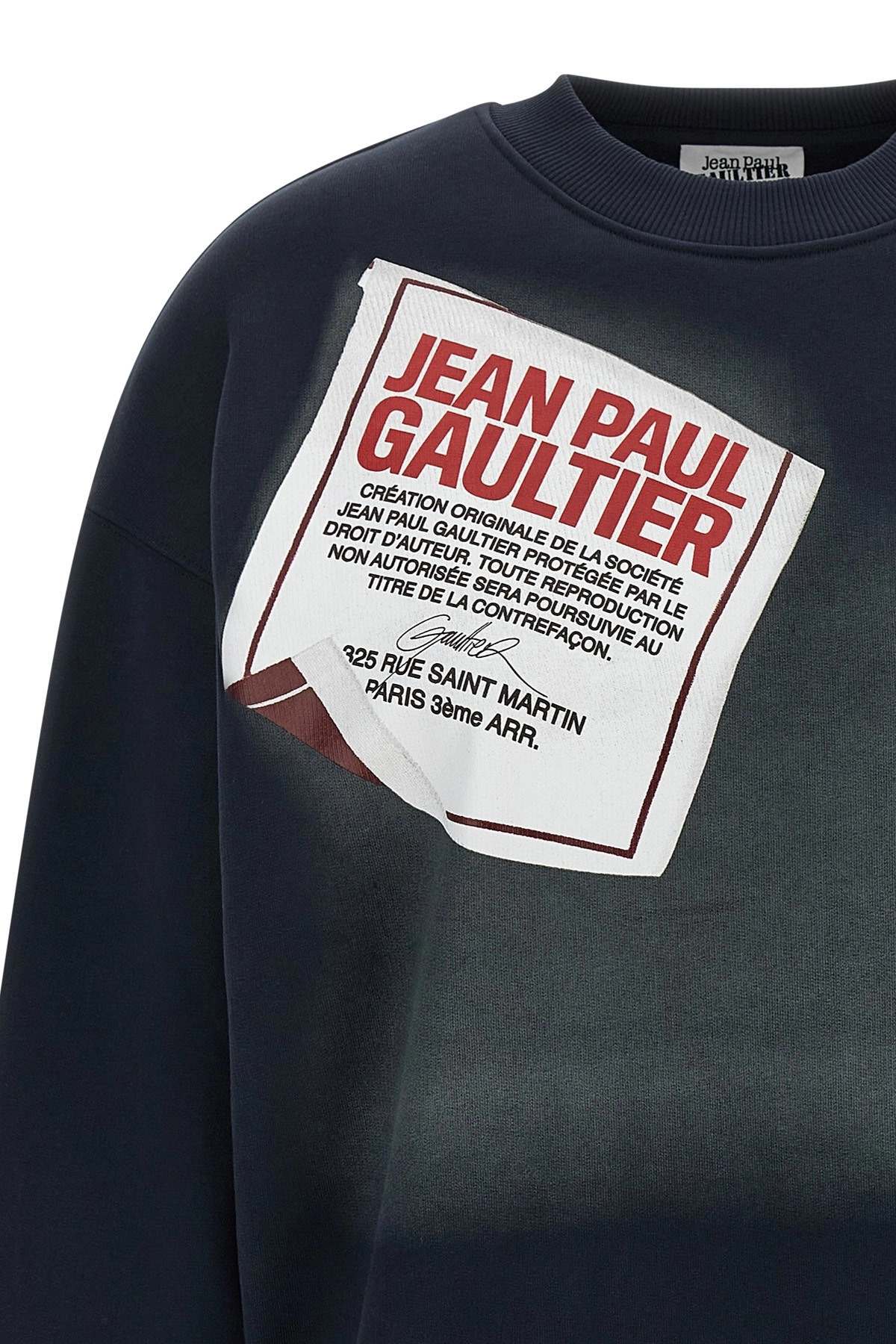 'The Blue Gaultier Label' sweatshirt - 3