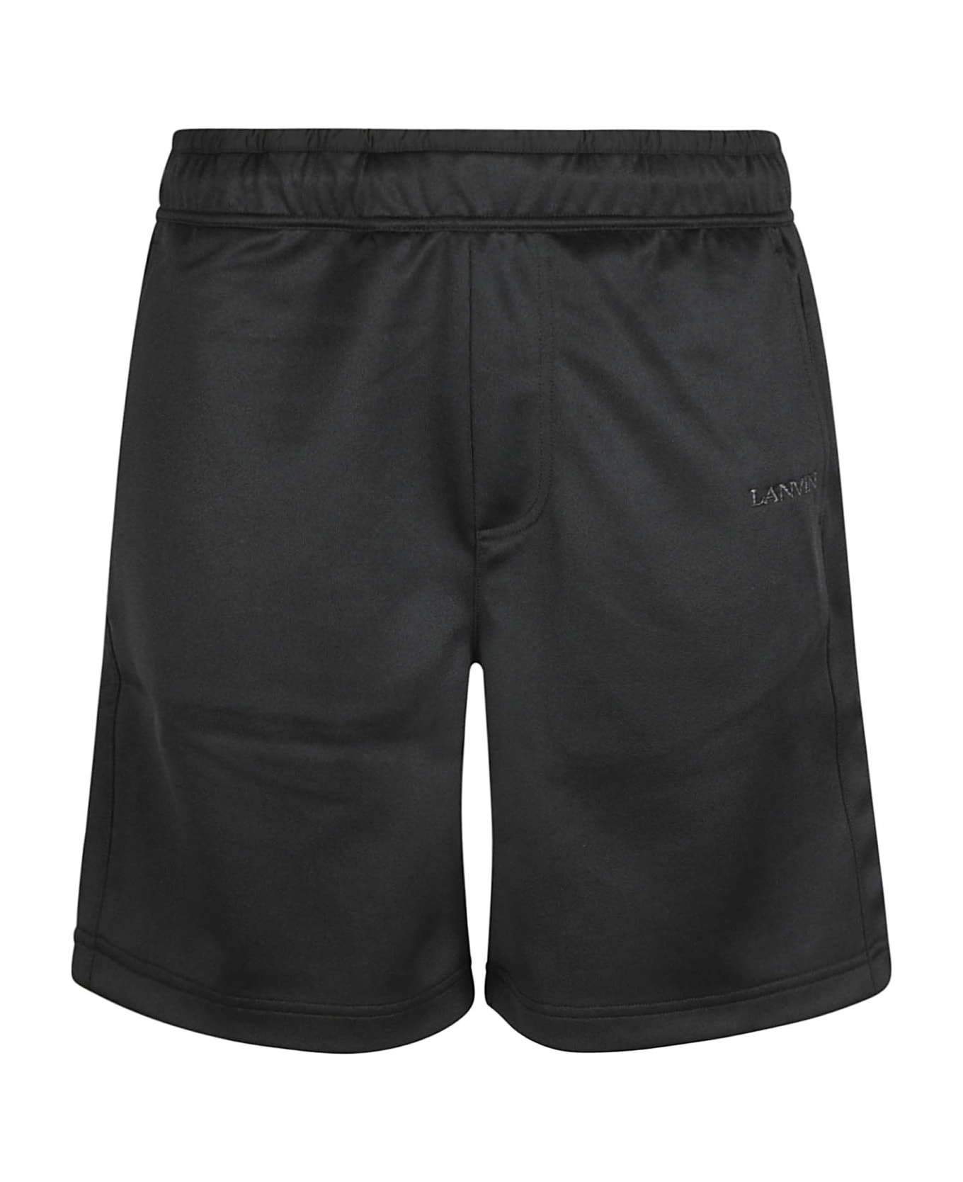 Elastic Waist Logo Shorts - 1