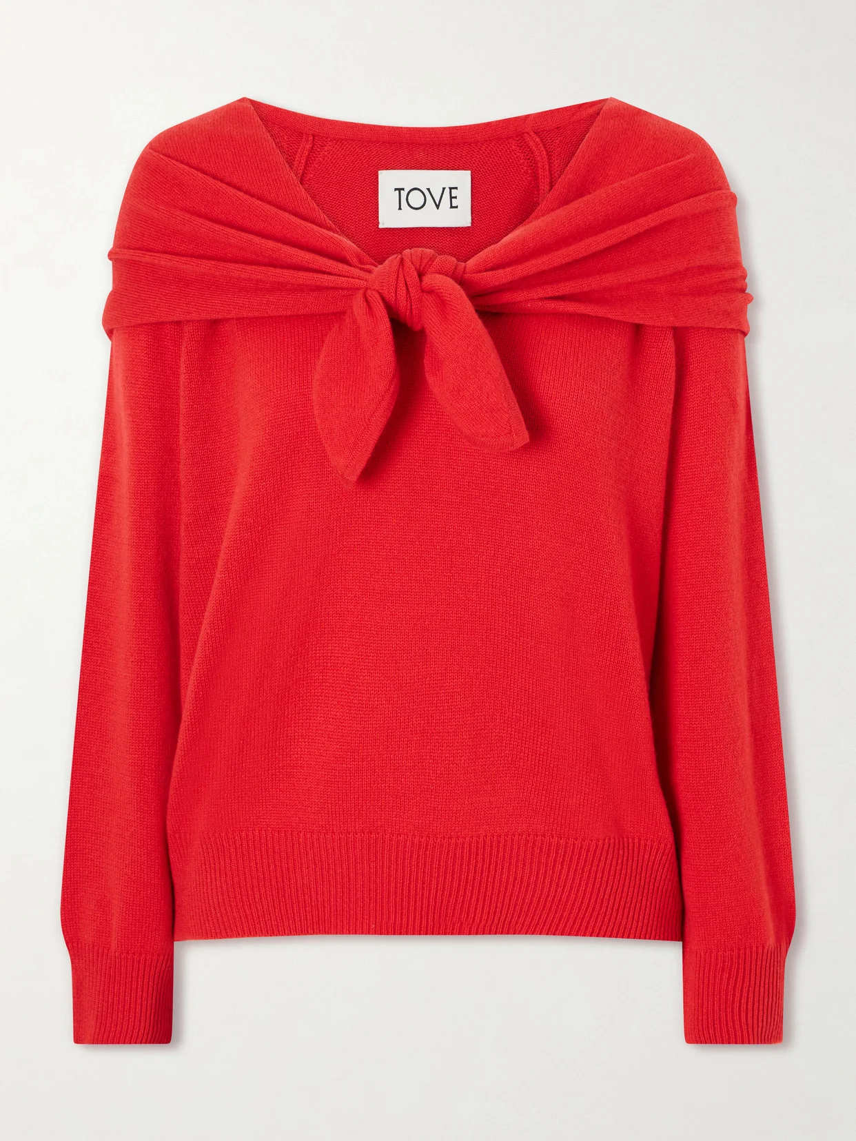 Malia Knot-detailed Cashmere Sweater - 1