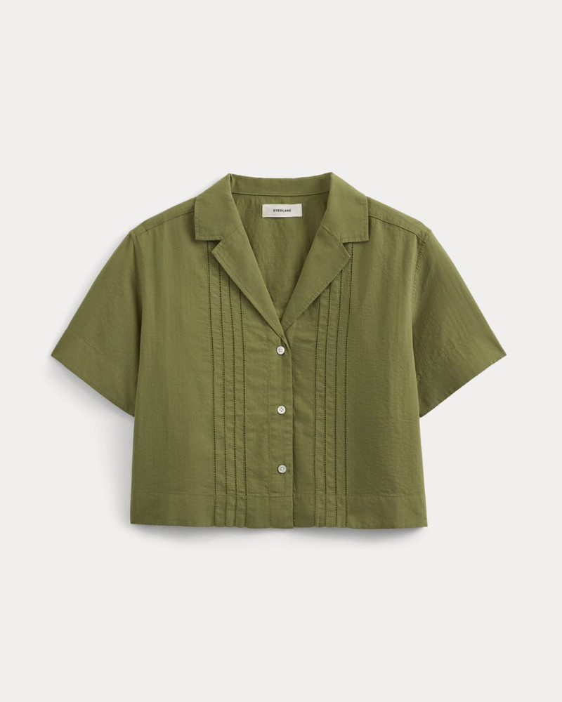 COTTON GAUZE RESORT SHIRT - 1