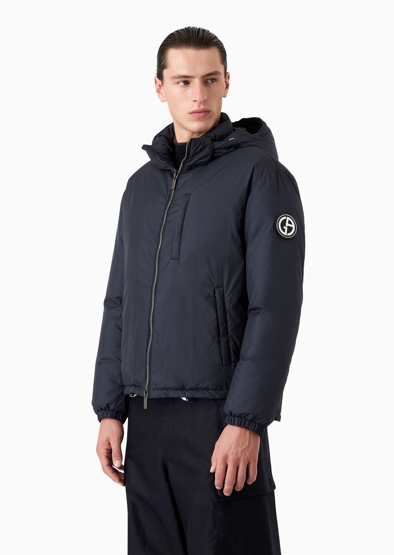 Hooded blouson with goose-down padding ASV - 2