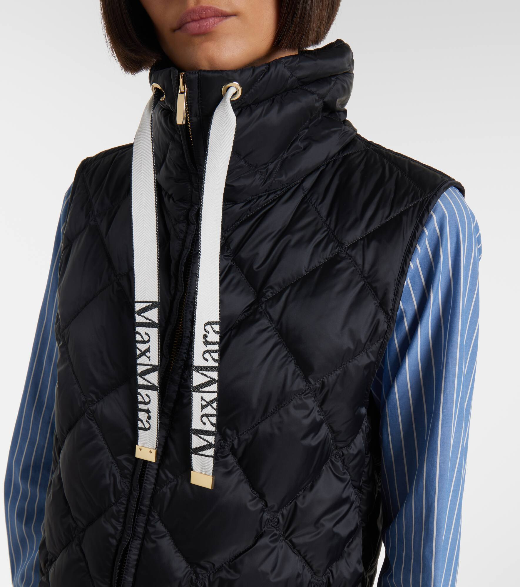 Tregic quilted zip-up vest - 4