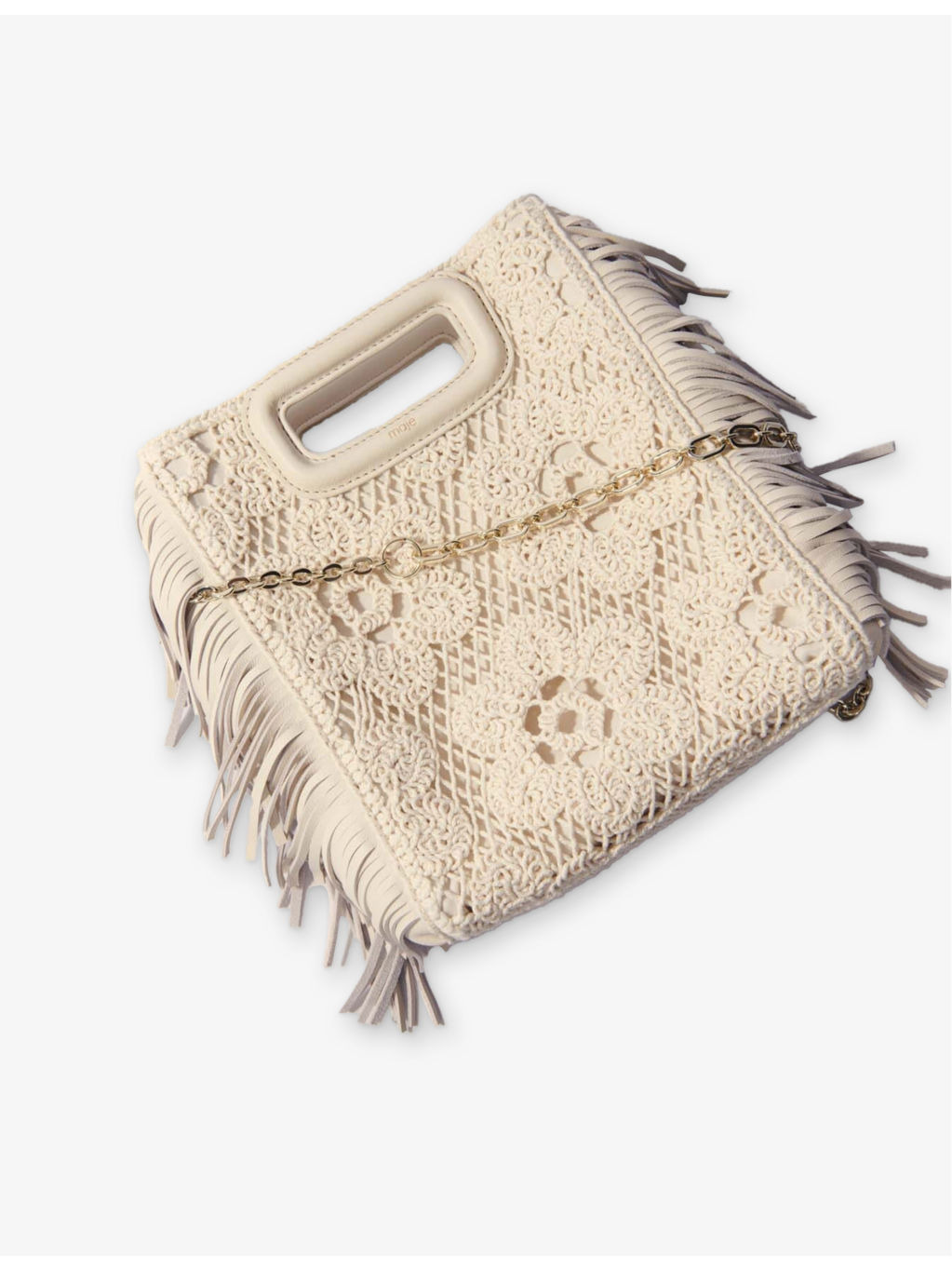 M Crochet-Flower Cotton Cross-Body Bag - 5