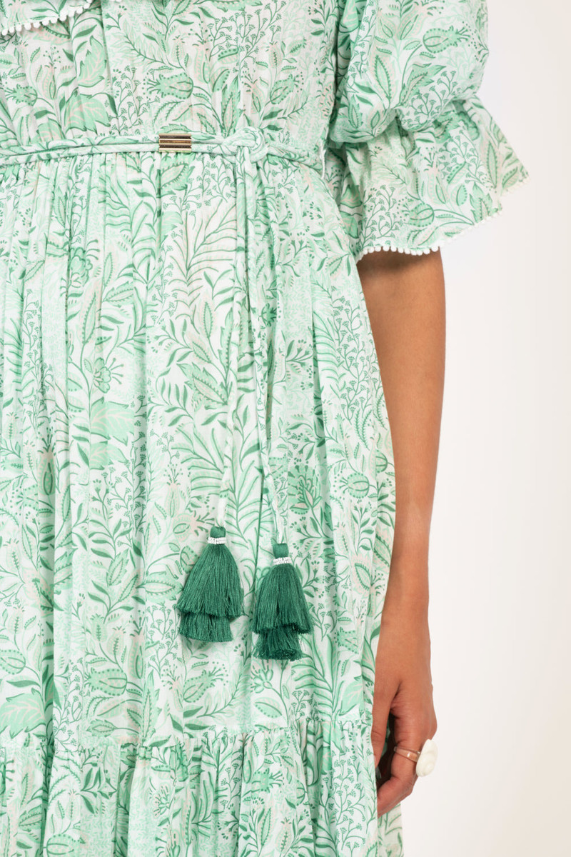 Long Dress Jay - Green Palmarosa 8