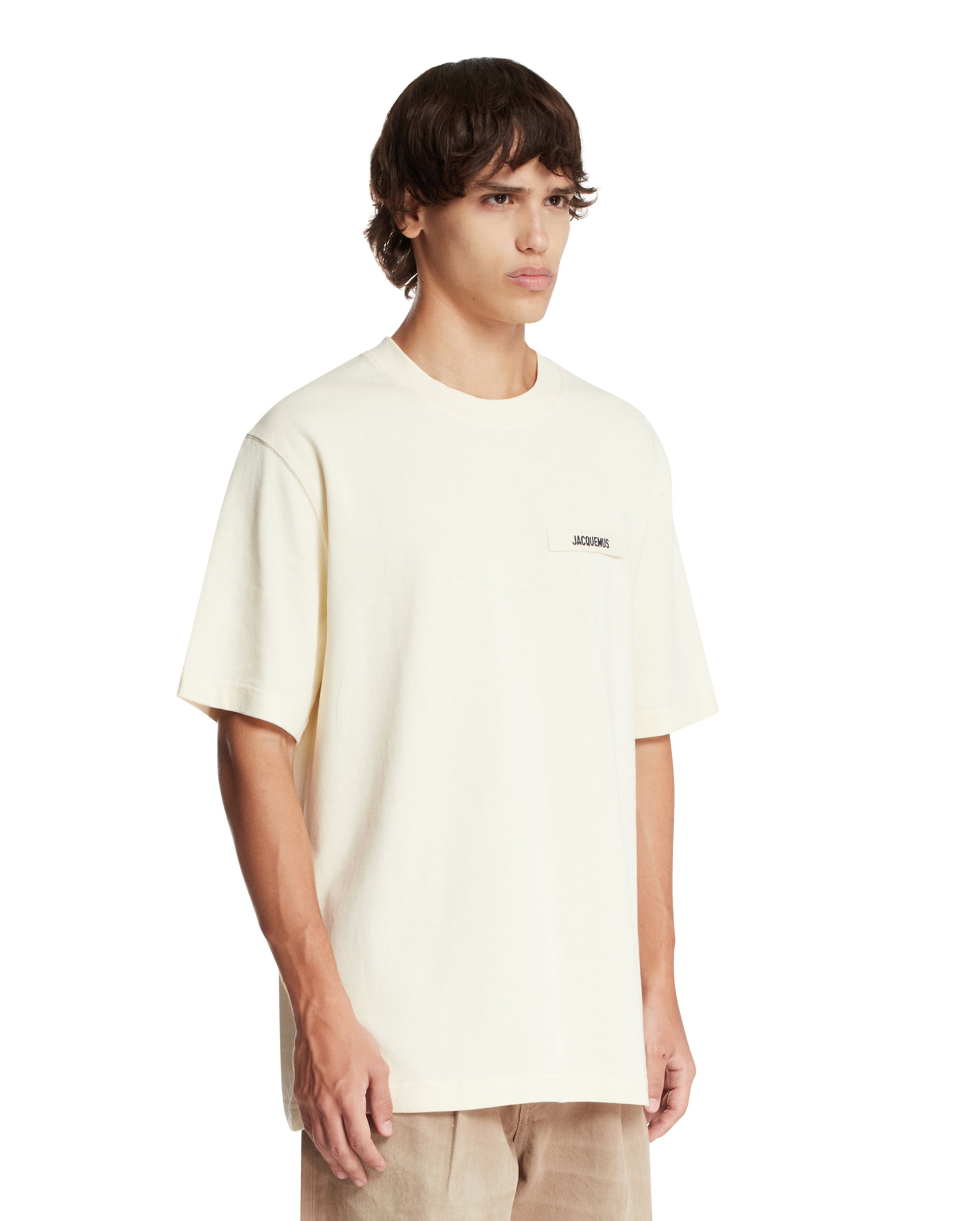 Beige Le T-Shirt Gros Grain - 4
