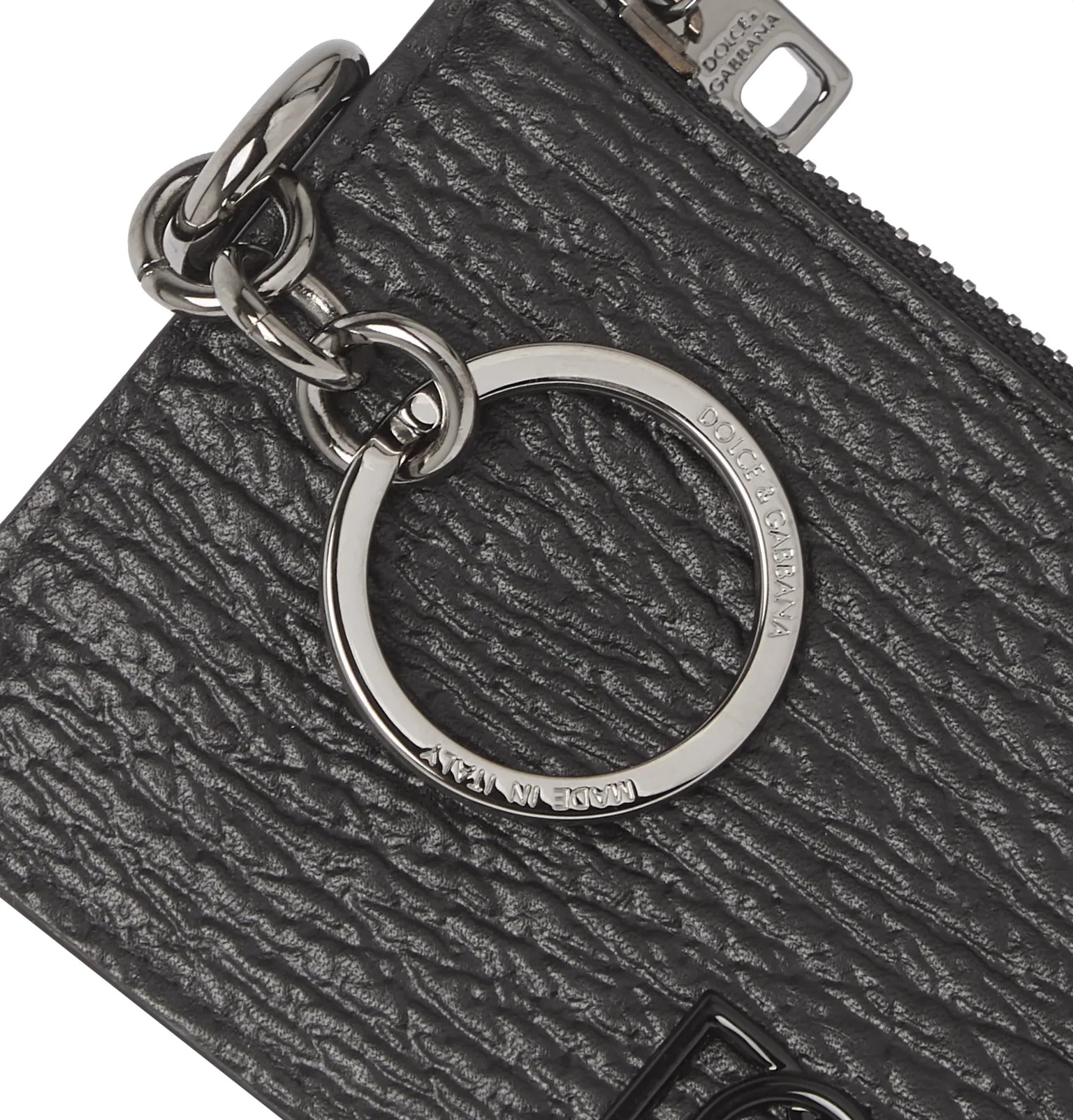 Logo-Appliquéd Full-Grain Leather Zipped Cardholder - 4