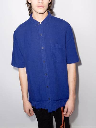 By Walid Chico frilled-hem short-sleeved shirt outlook