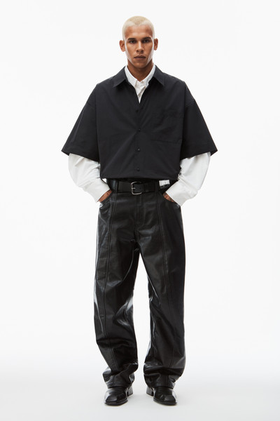 Alexander Wang camp shirt in crisp nylon outlook